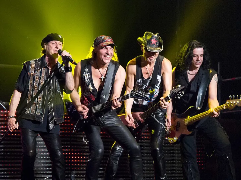 德国摇滚乐队蝎子乐队(Scorpions)于2014年在马德里演出