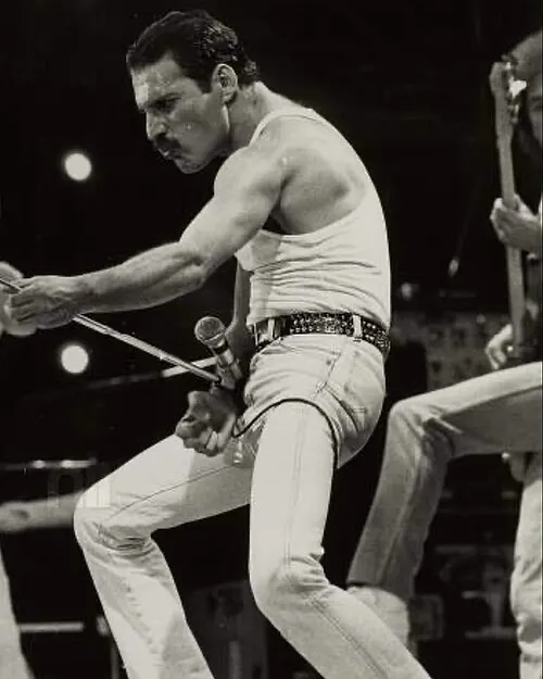 皇后乐队主唱Freddie Mercury 在 Live Aid (1985)