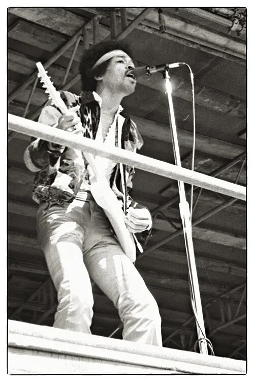 1970 年吉米·亨德里克斯在beim Festival